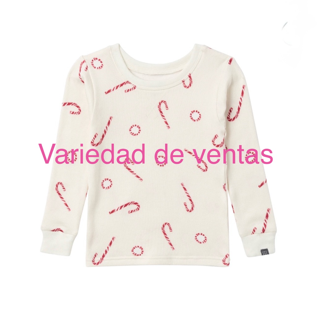 Kids Cream Candy Cane Shirt